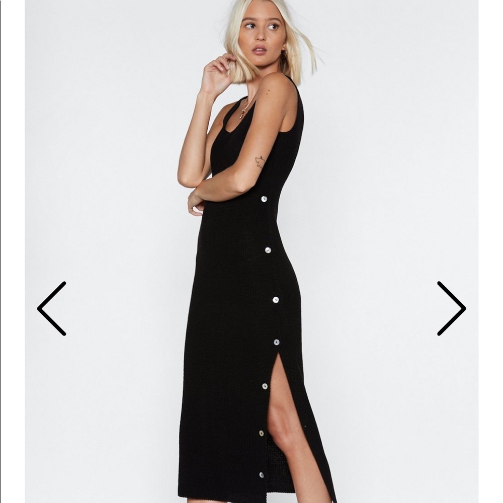 Nasty Gal Knit Right There Midi Dress